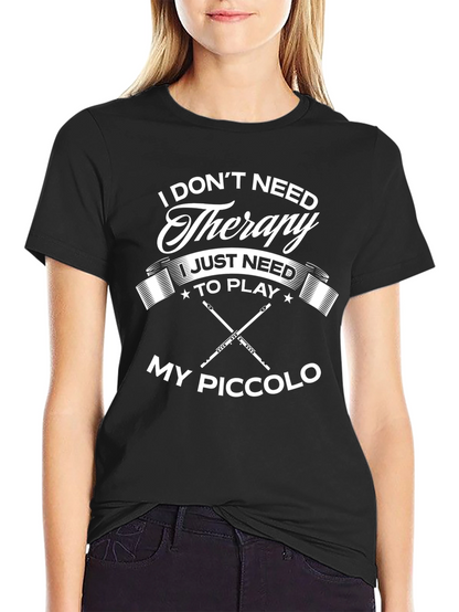 Therapy Piccolo Player Black T-Shirt