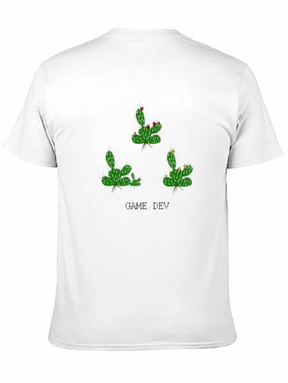 Game Dev Cactus T-Shirt - Black Cotton Tee