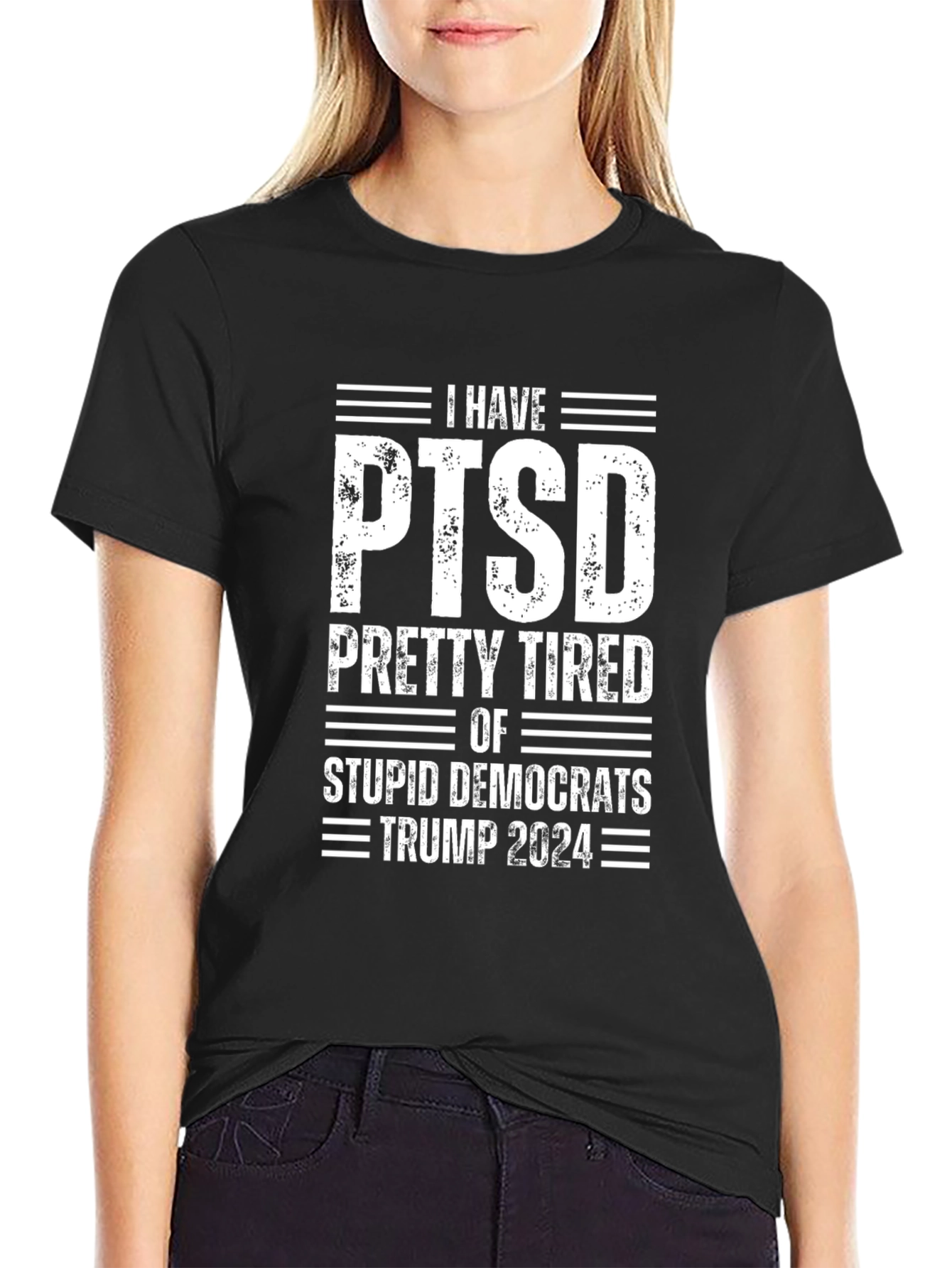 Political Humor T-Shirt: PTSD Trump 2024