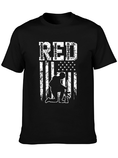 RED Remember Everyone Deployed Graphic T-Shirt