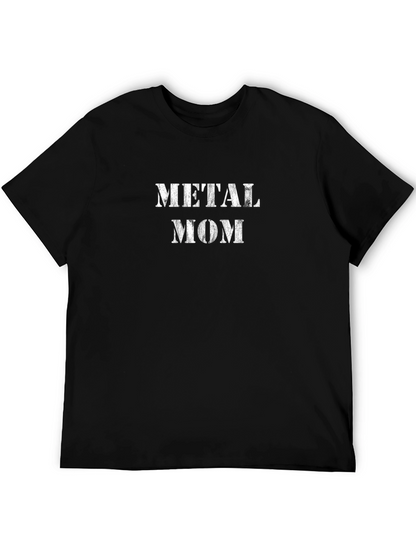 Metal Mom Black Graphic T-Shirt - Rock Music Apparel