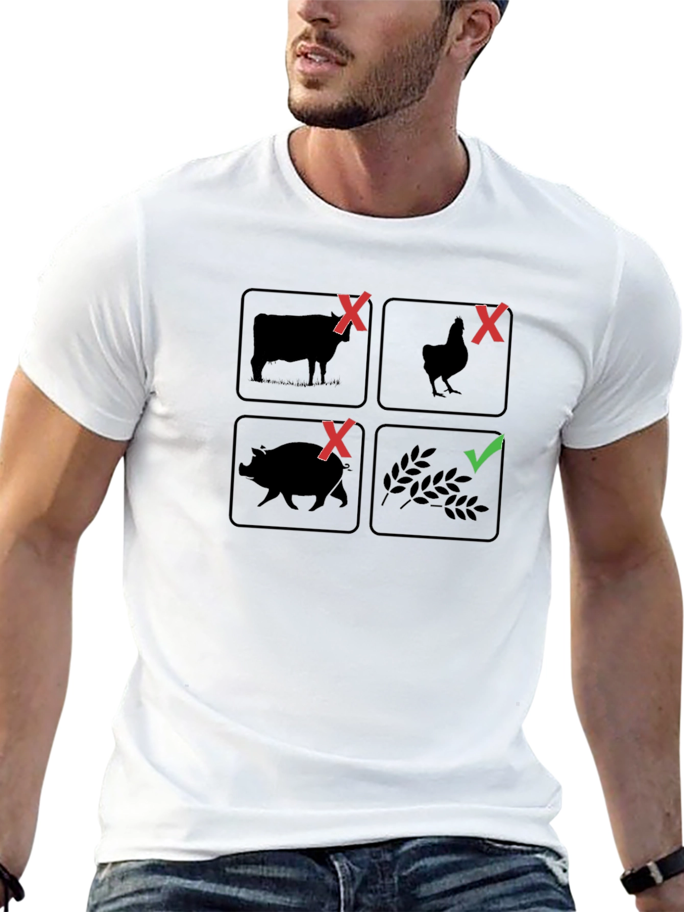 Vegan T-Shirt: No Meat Yes Plants