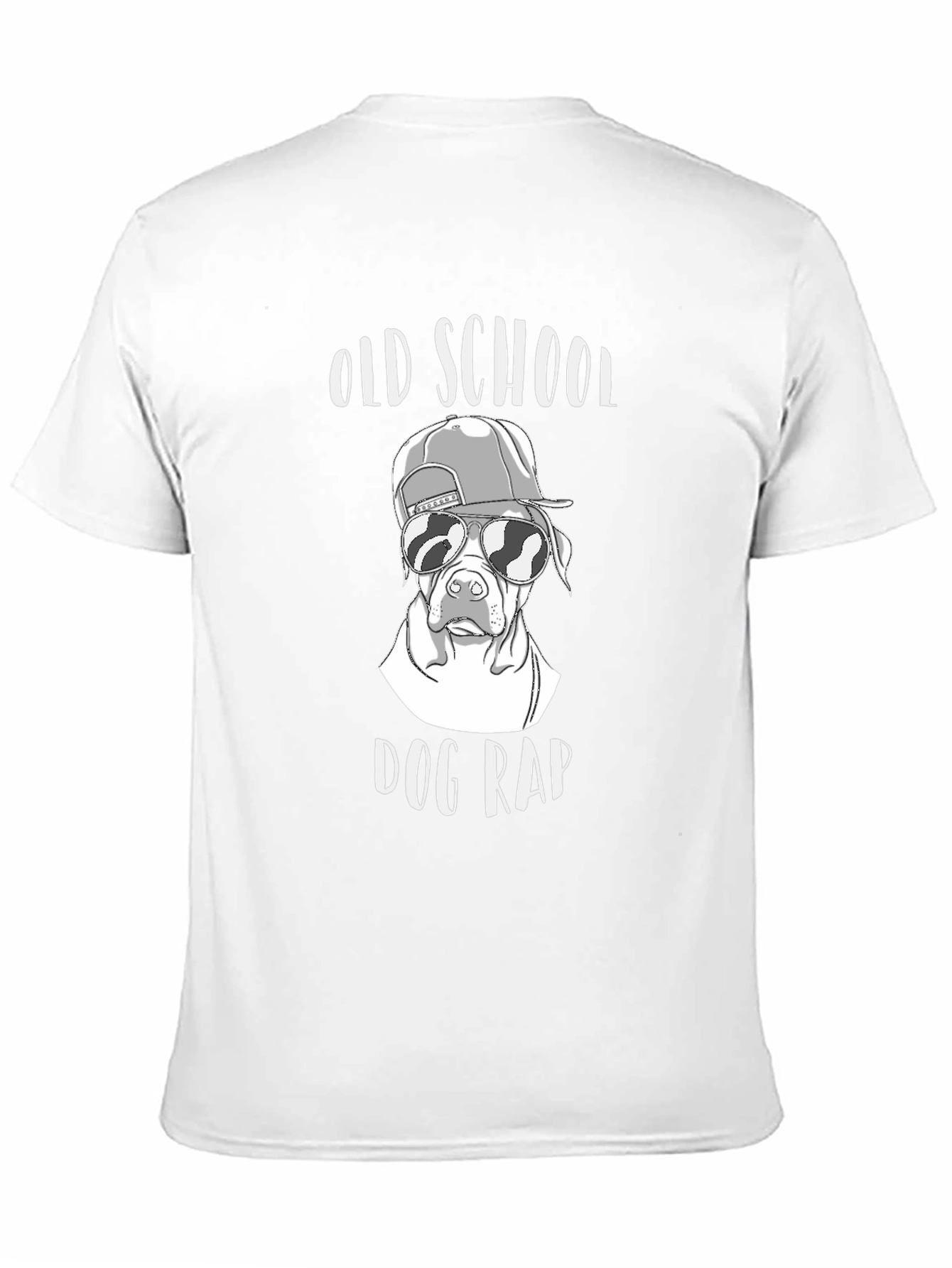 Old School Dog Rap T-Shirt Black