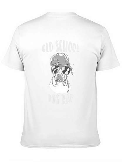 Old School Dog Rap T-Shirt Black