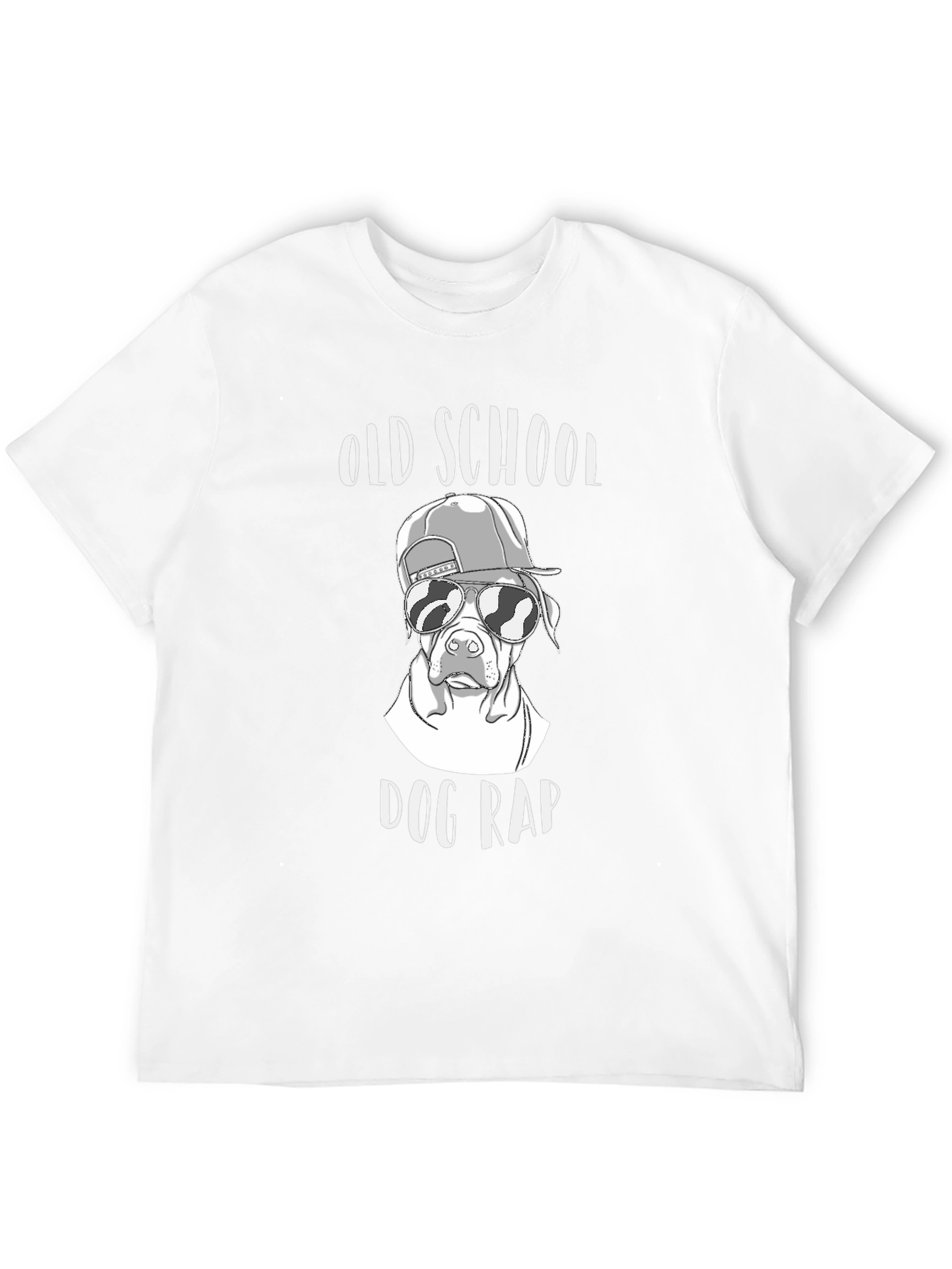 Old School Dog Rap T-Shirt Black