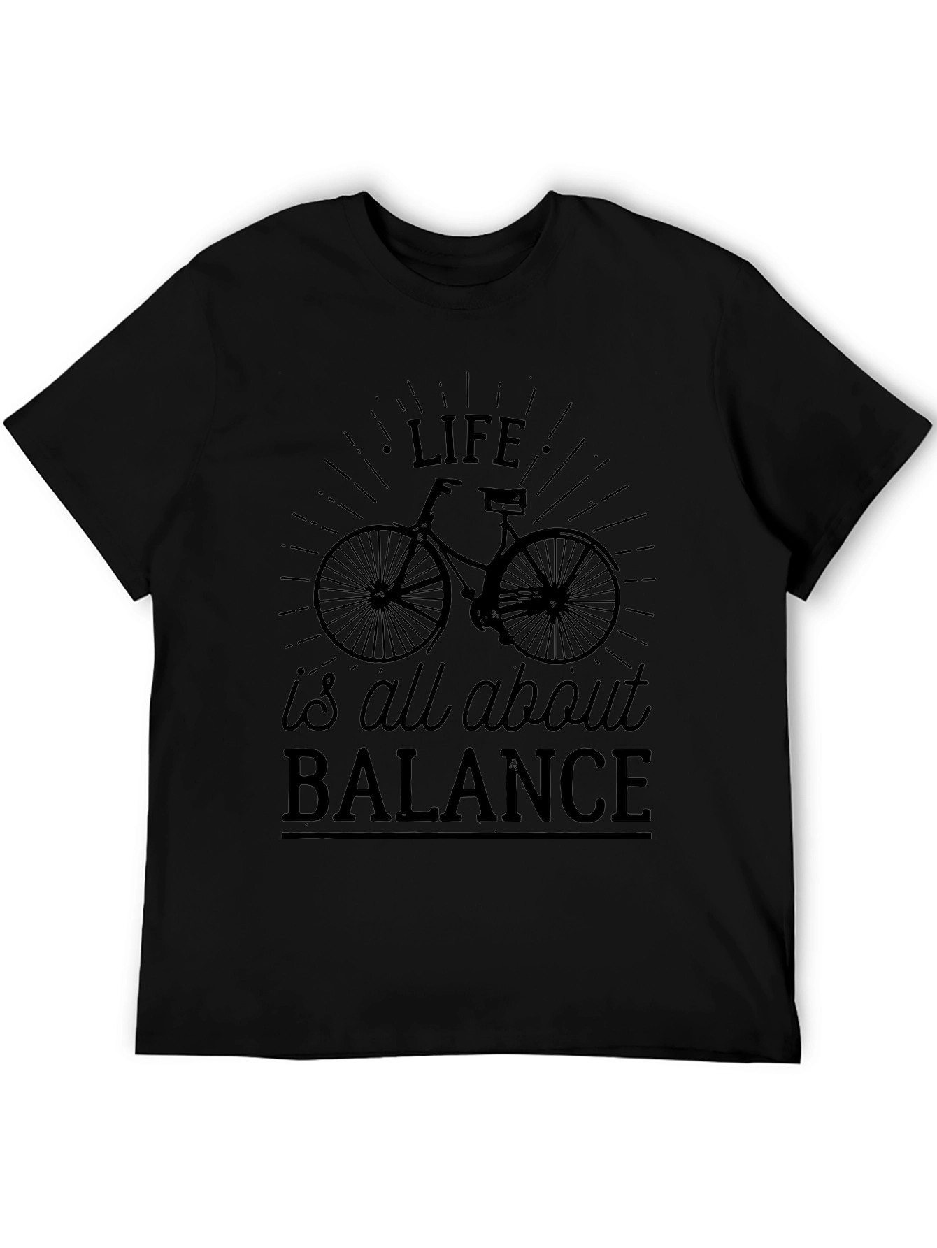 Life is All About Balance Bicycle Graphic Tee