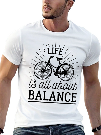 Life is All About Balance Bicycle Graphic Tee