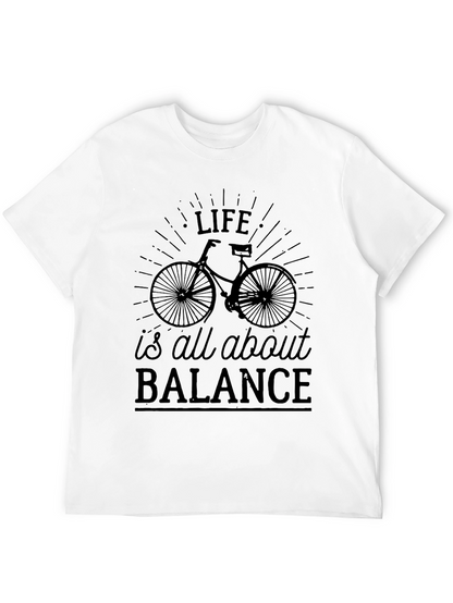 Life is All About Balance Bicycle Graphic Tee