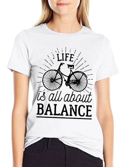 Life is All About Balance Bicycle Graphic Tee