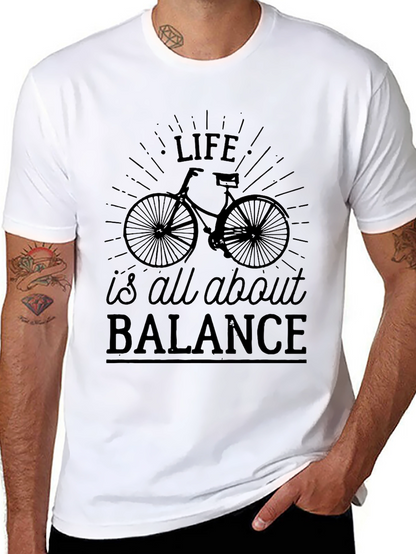 Life is All About Balance Bicycle Graphic Tee