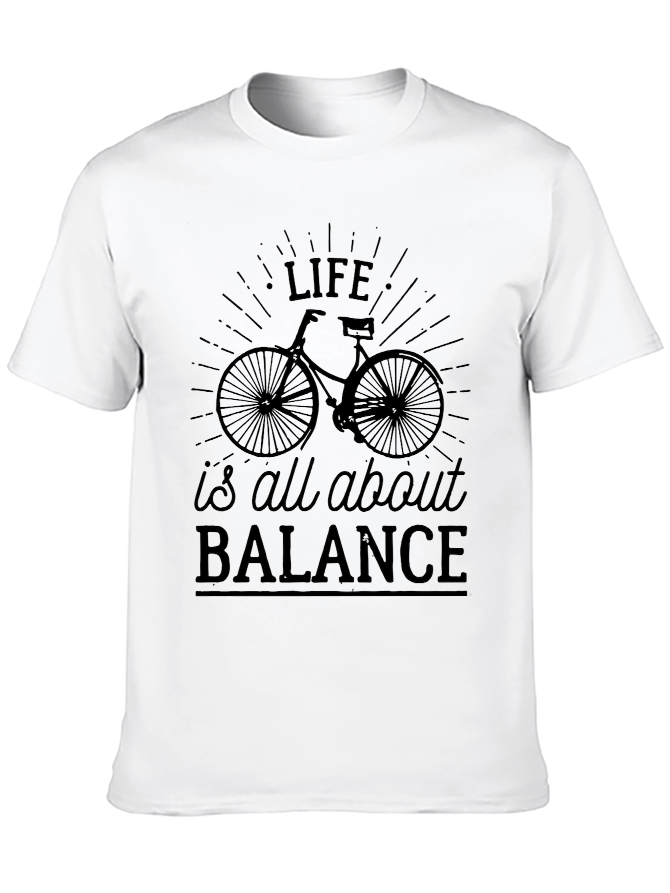 Life is All About Balance Bicycle Graphic Tee