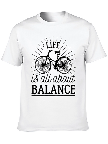 Life is All About Balance Bicycle Graphic Tee