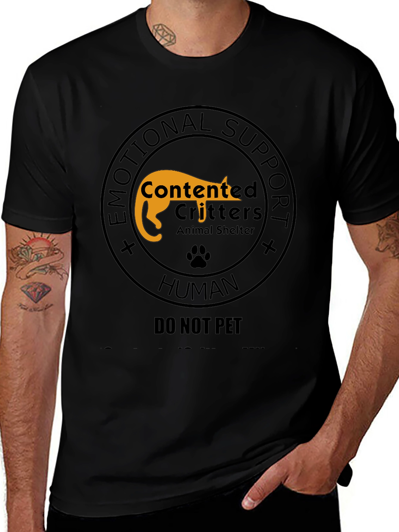 Emotional Support Human - Do Not Pet T-Shirt