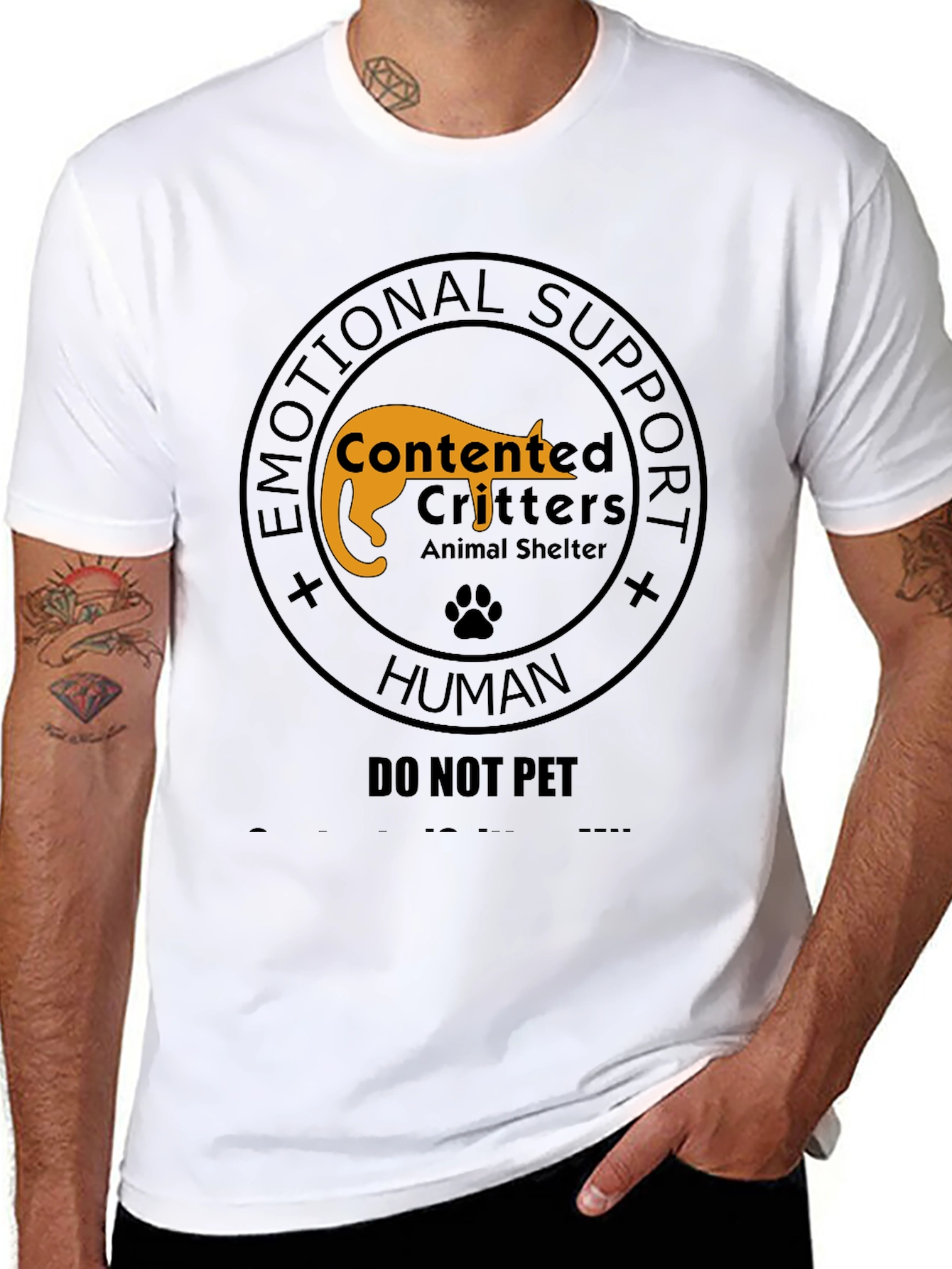 Emotional Support Human - Do Not Pet T-Shirt