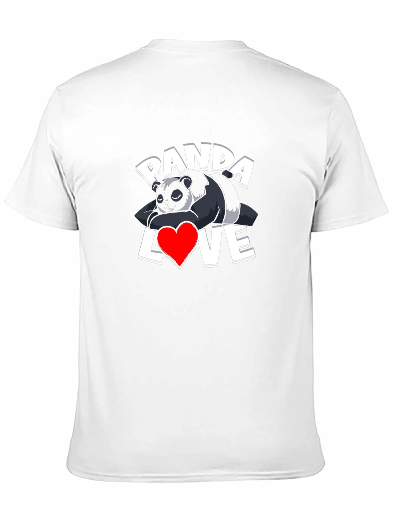 Panda Love Graphic T-Shirt - Casual Wear