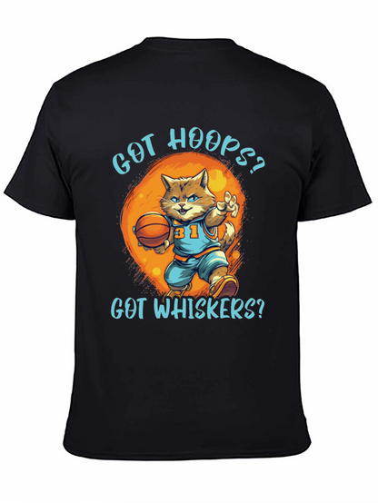 Got Hoops? Cat Basketball Graphic T-Shirt