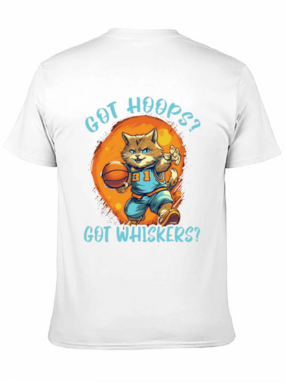 Got Hoops? Cat Basketball Graphic T-Shirt