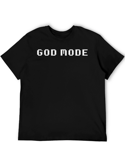 God Mode Black T-Shirt - Gamer Style