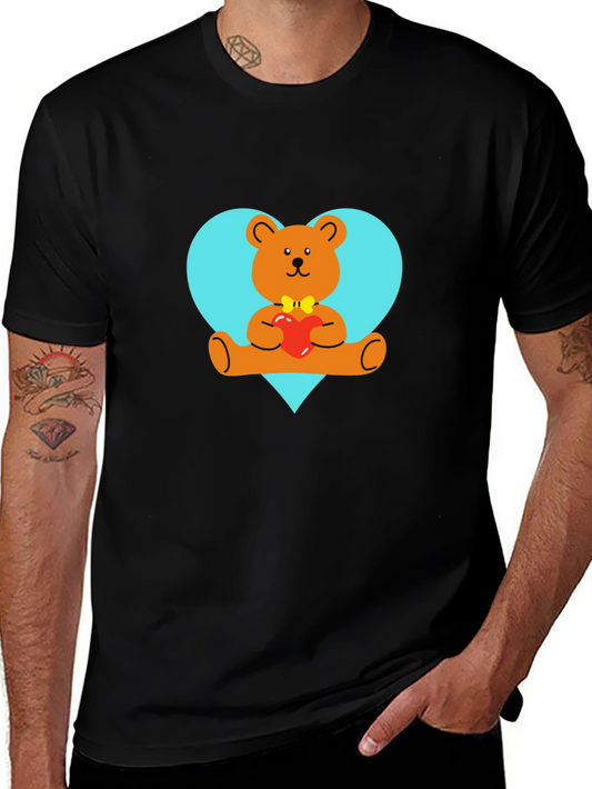 Heart Bear Tee - Cute Graphic T-Shirt