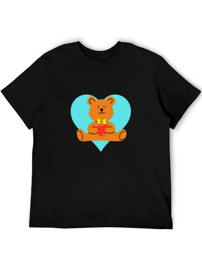 Heart Bear Tee - Cute Graphic T-Shirt