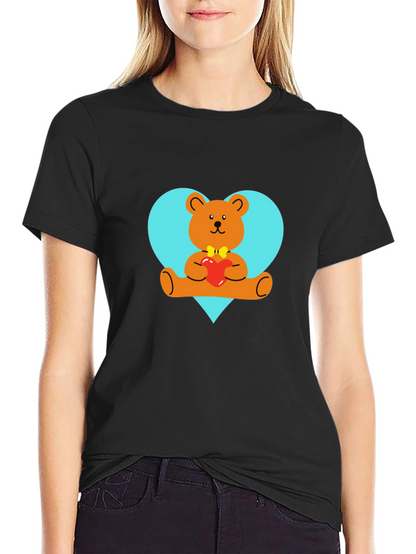 Heart Bear Tee - Cute Graphic T-Shirt