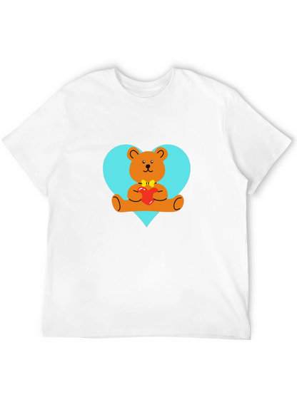 Heart Bear Tee - Cute Graphic T-Shirt