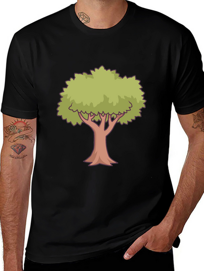 Tree Graphic Black T-Shirt