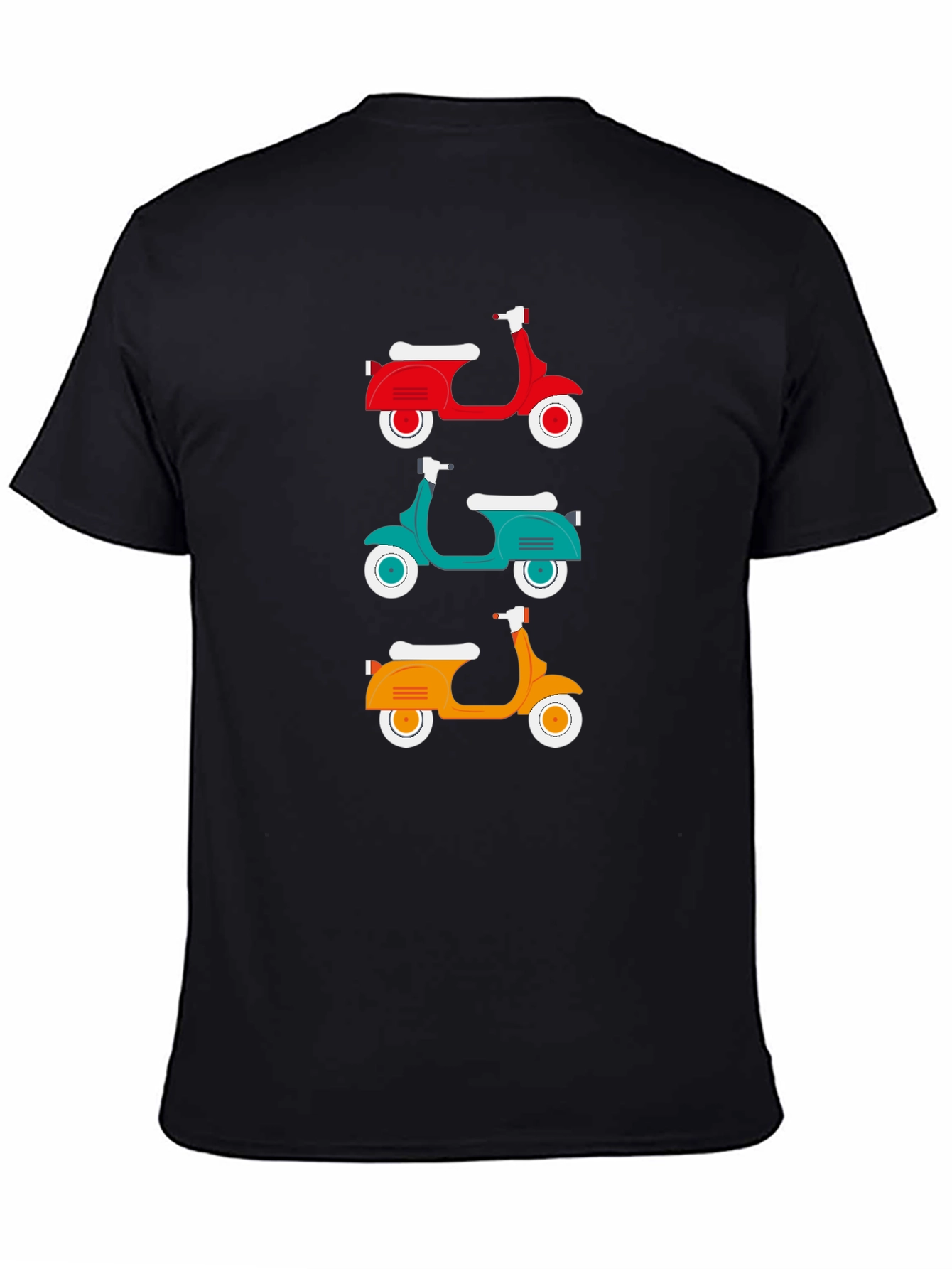 Retro Scooter T-Shirt - Classic Italian Moped Design