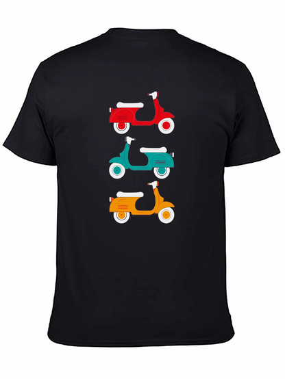 Retro Scooter T-Shirt - Classic Italian Moped Design