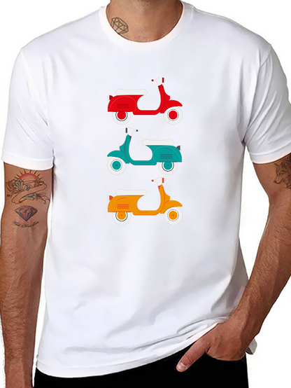 Retro Scooter T-Shirt - Classic Italian Moped Design
