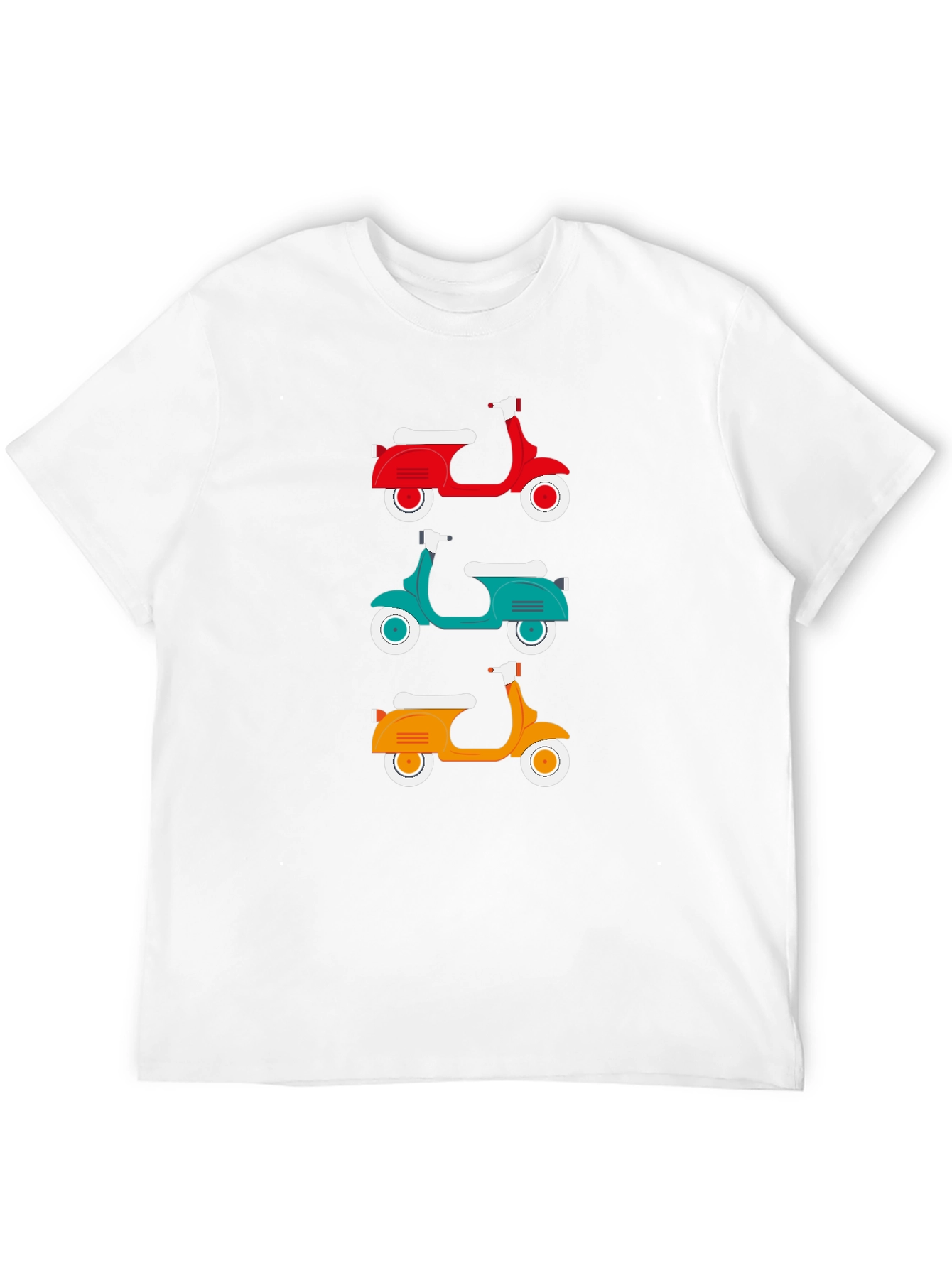 Retro Scooter T-Shirt - Classic Italian Moped Design