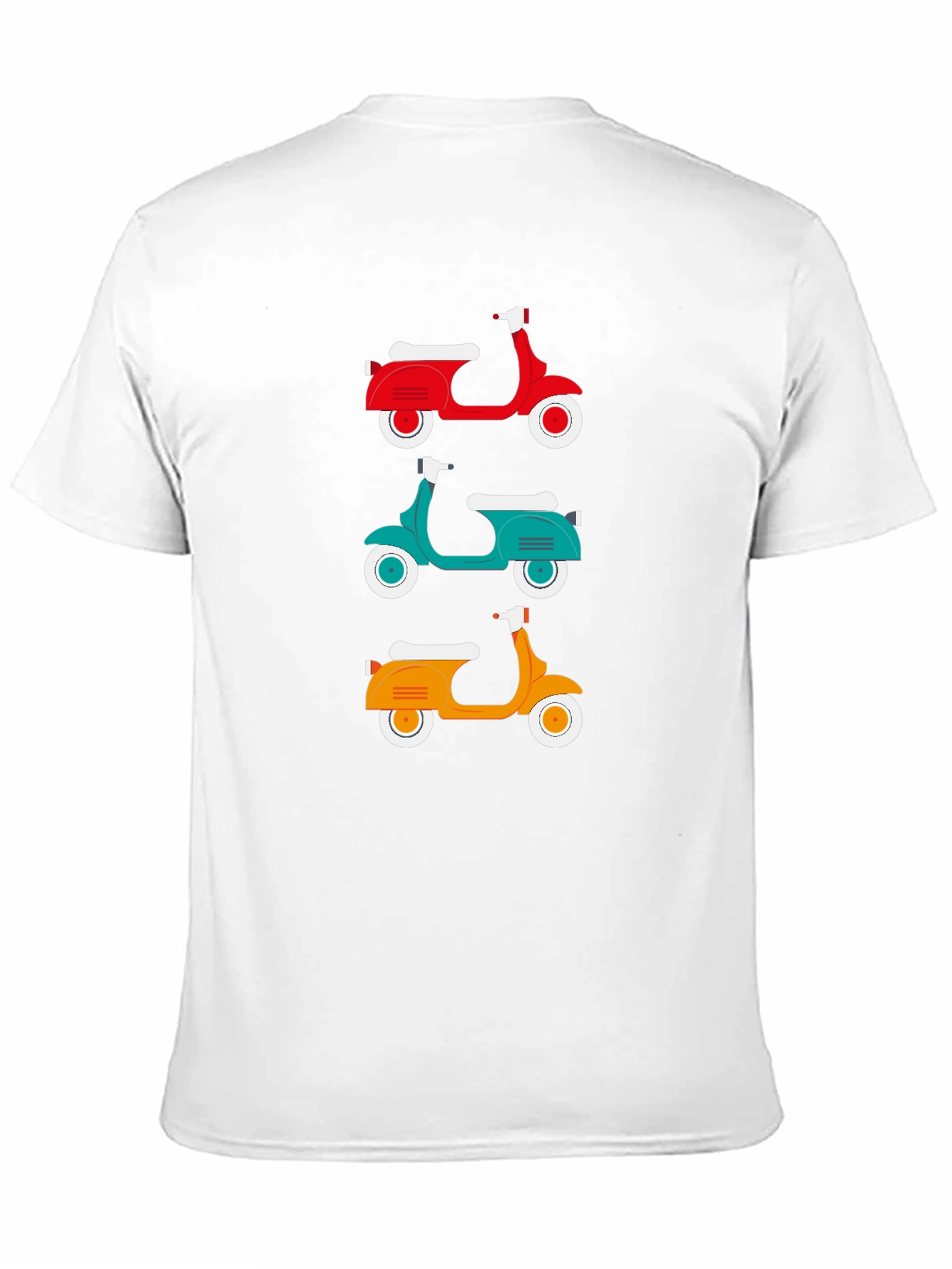 Retro Scooter T-Shirt - Classic Italian Moped Design