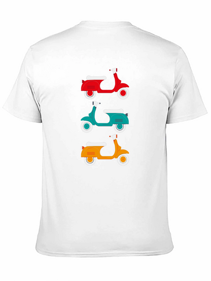 Retro Scooter T-Shirt - Classic Italian Moped Design