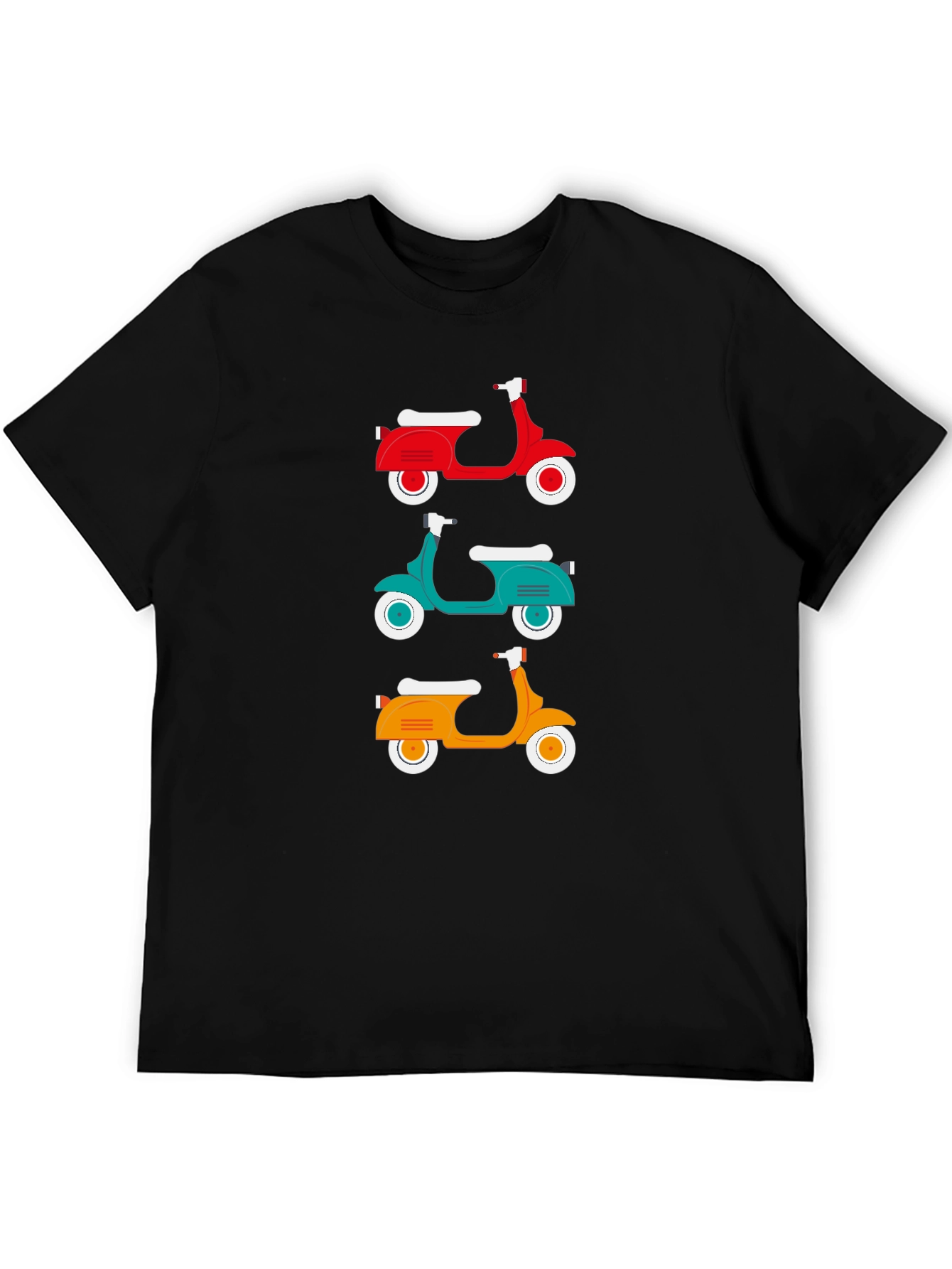 Retro Scooter T-Shirt - Classic Italian Moped Design
