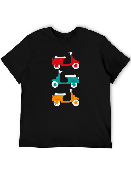 Retro Scooter T-Shirt - Classic Italian Moped Design