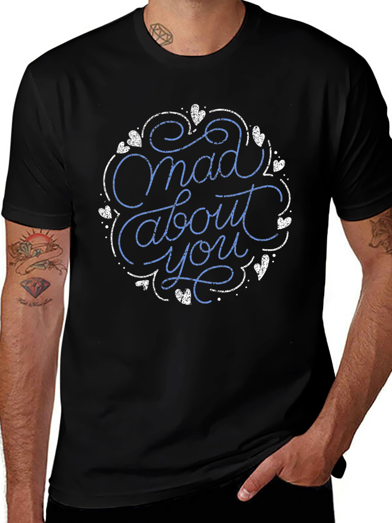Mad About You Graphic Tee - Black