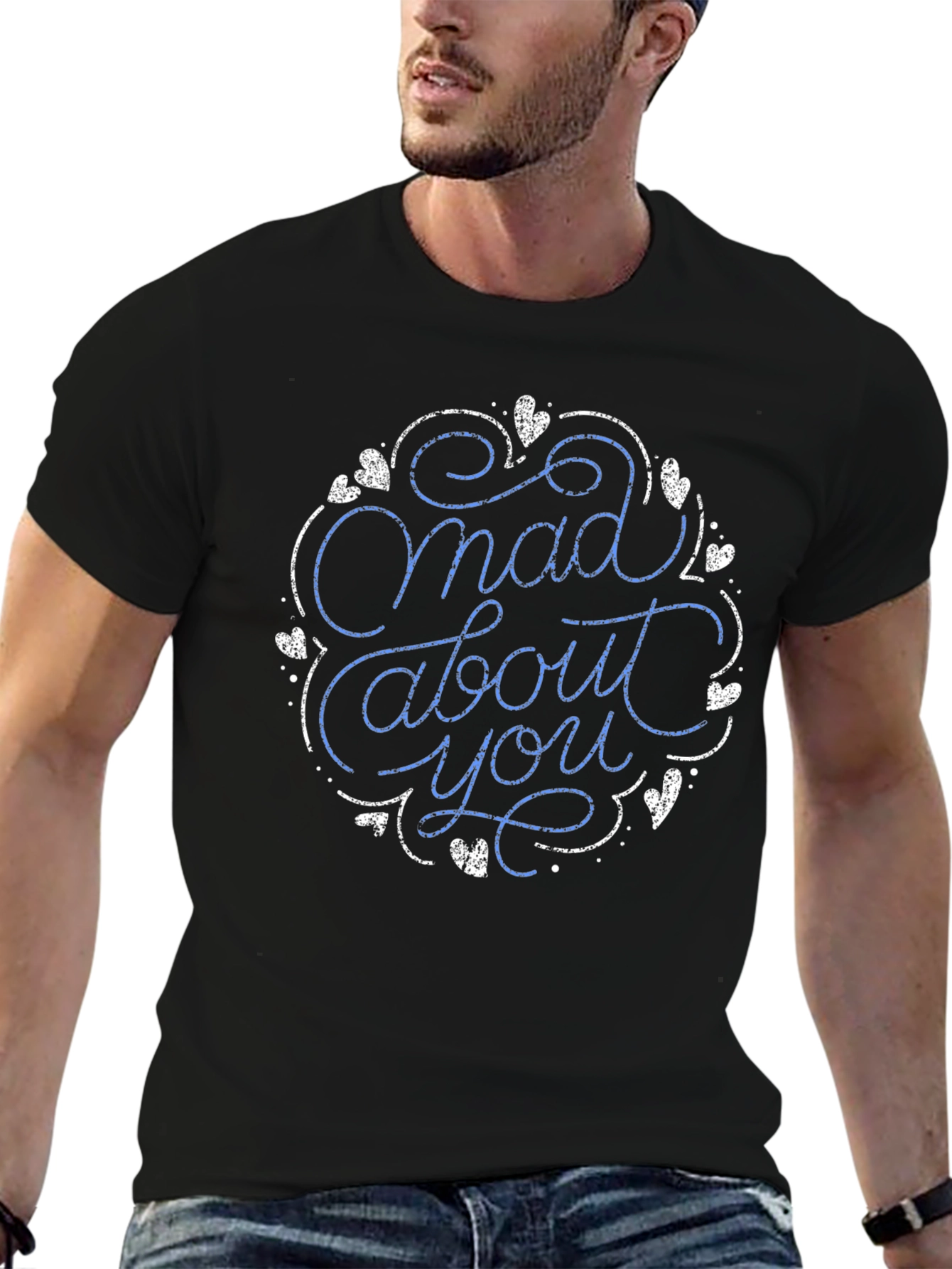 Mad About You Graphic Tee - Black