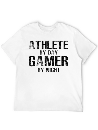 Athlete By Day Gamer By Night Graphic Tee