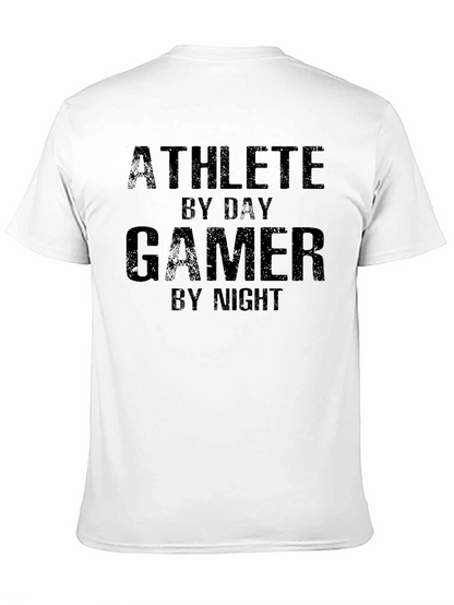Athlete By Day Gamer By Night Graphic Tee
