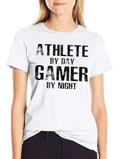 Athlete By Day Gamer By Night Graphic Tee