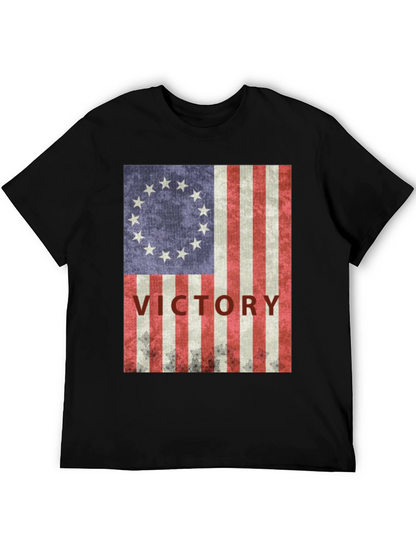Victory Flag T-Shirt: Patriotic Americana Style