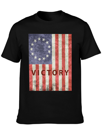 Victory Flag T-Shirt: Patriotic Americana Style