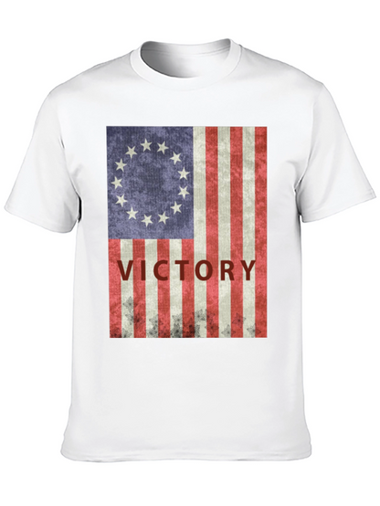 Victory Flag T-Shirt: Patriotic Americana Style