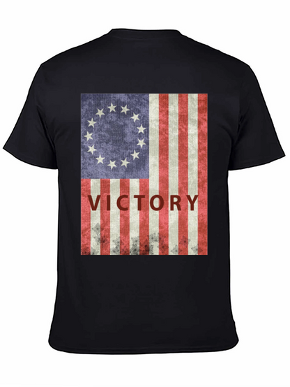 Victory Flag T-Shirt: Patriotic Americana Style