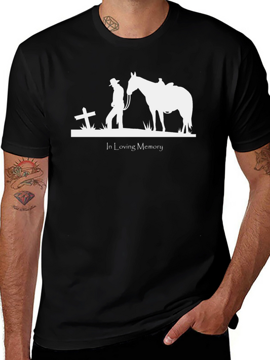 In Loving Memory Cowboy & Horse T-Shirt