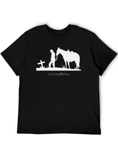 In Loving Memory Cowboy & Horse T-Shirt