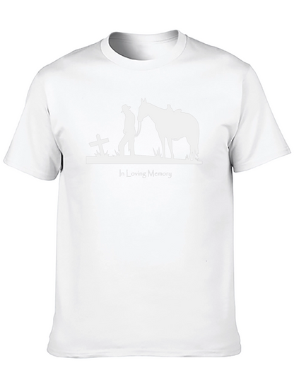 In Loving Memory Cowboy & Horse T-Shirt