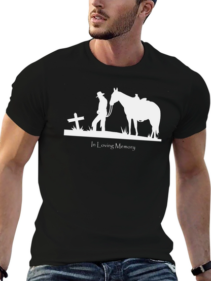 In Loving Memory Cowboy & Horse T-Shirt