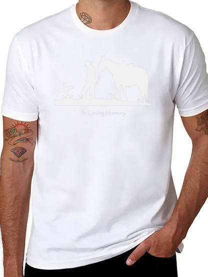 In Loving Memory Cowboy & Horse T-Shirt
