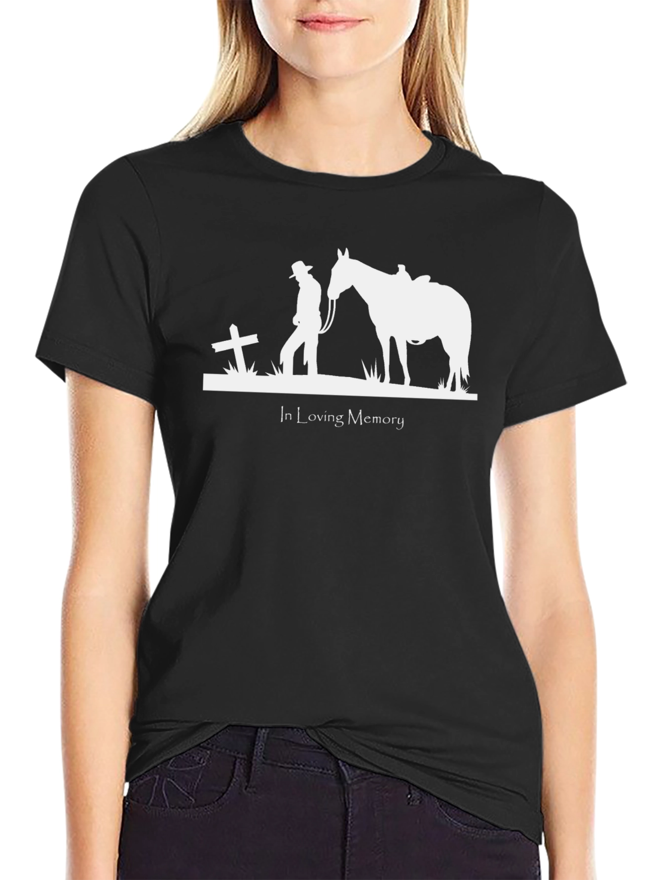 In Loving Memory Cowboy & Horse T-Shirt